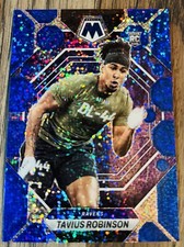 2023 Panini Mosaic Rookies Blue Sparkle Prizm /96 Tavius Robinson #365 RC