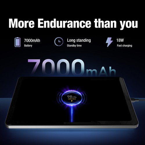 AGM PAD P1 4G Tablette Android 13 10.4" 8+256Go 7000mAh Étanche Tablette Tactile - Afbeelding 8 van 9