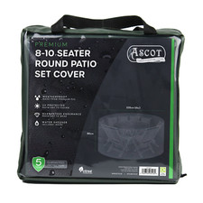 Ascot Premium Extra Large(8-10 seater) Round Patio Set Cover - 320 (Dia.)X 80(H)