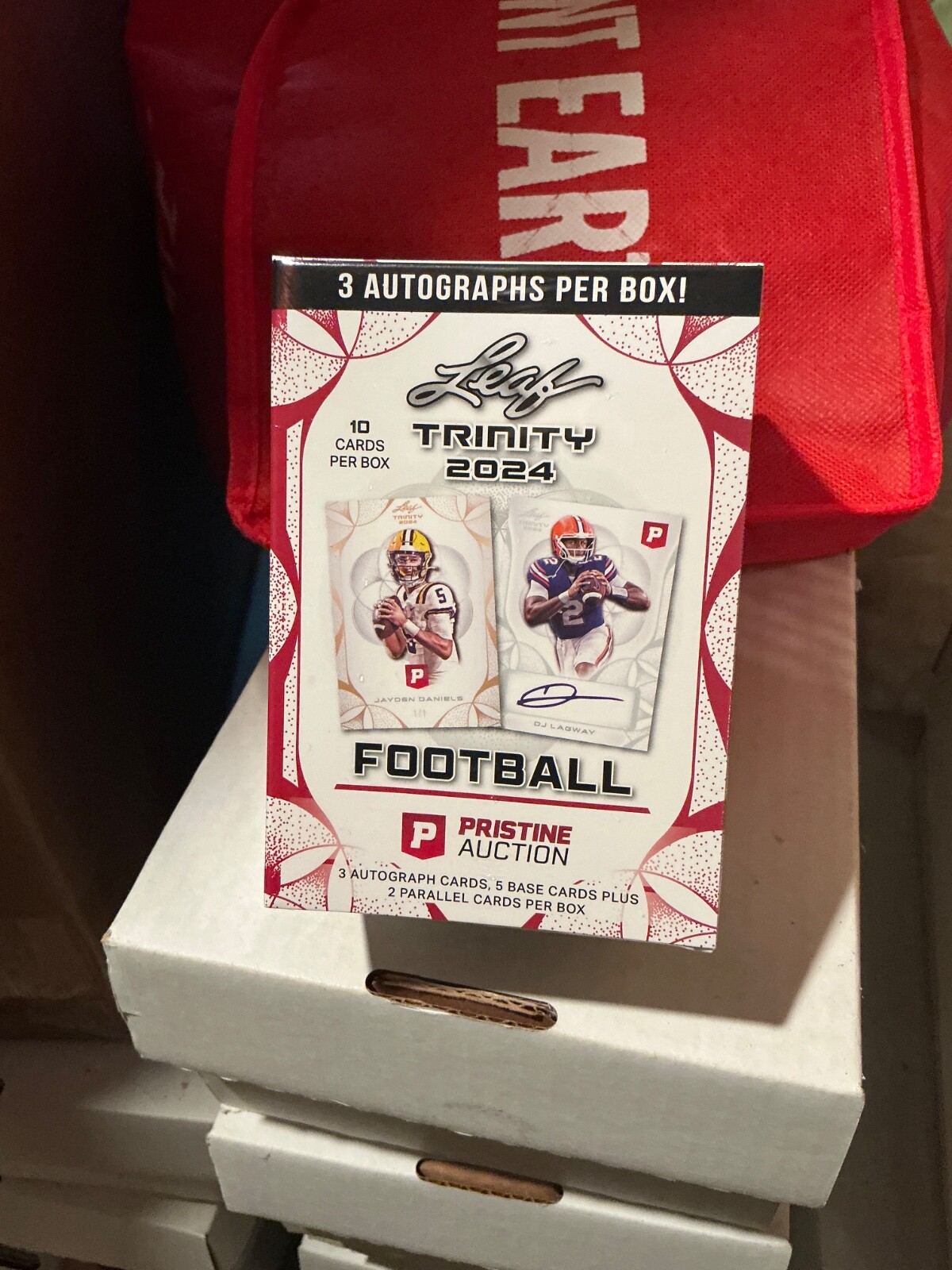 2024 Leaf Trinity Football Pristine Auction Edition 3 Autos/Box