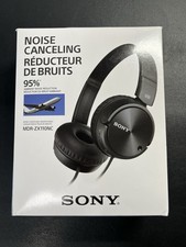 Sony Noise Canceling Headphones Black MDR-ZX110NC with Original Box
