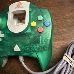 Official Sega Dreamcast Translucent Green OEM Controller - Tested & Works