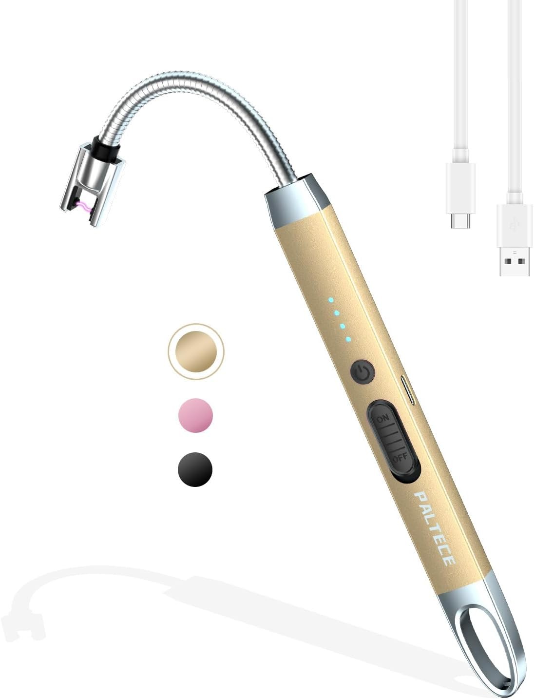 , Usb-c Rechageable Arc Lighters For Camping, Long Lighte