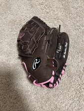 Rawlings Girl Fastpitch Softball Glove, FP110 11", Right Hand Throw, BLK/PINK