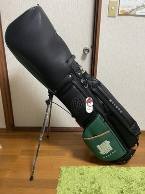 Malbon UNDEFEATED Golf Caddy Bag Green Black Includes 2 hood