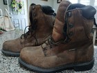 MEN'S RED WING #2211 STEEL TOE DYNA FORCE WATERPROOF BROWN LEATHER BOOT SIZE 14  — photo 1