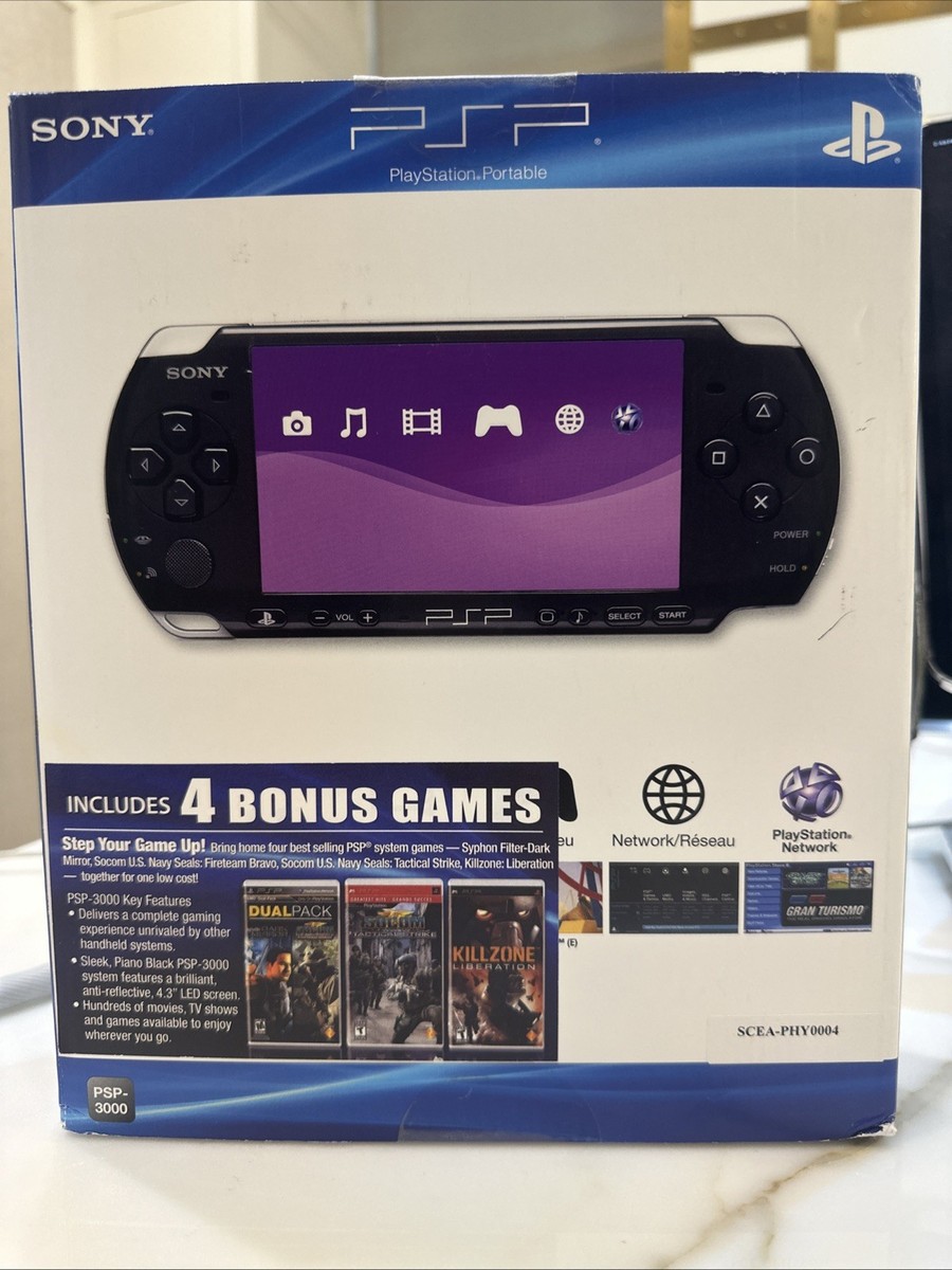 Sony PSP-3000 Launch Edition 64MB Piano Black Handheld System for
