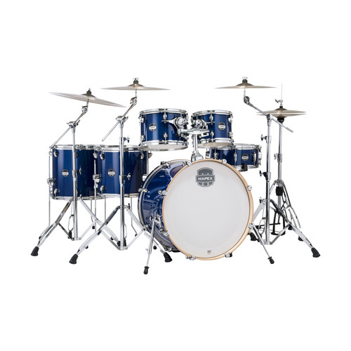 Mapex Mars Maple Studioease 6-Pc Shell Pack w/22" Kick & Snare - Midnight Blue