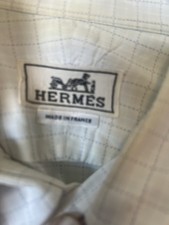VINTAGE Hermes Made In France Dress Shirt for Men 100 Cotton