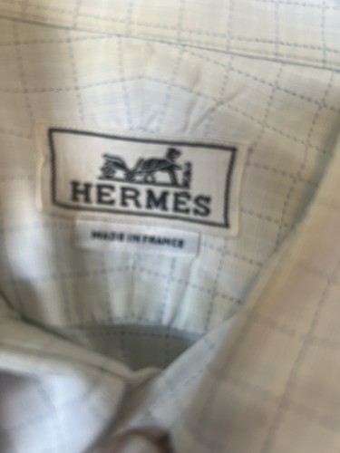 Hermès, VINTAGE Hermes Made In France Dress Shirt for Men 100% Cotton