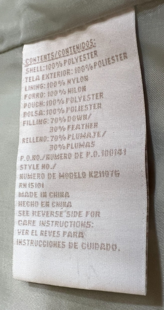 Down Puffer Jacket Medium - image 7