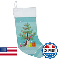 Caroline's Treasures CK3493CS Boston Terrier Christmas Tree Christmas Stocking F