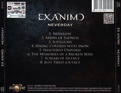 EX ANIMO - NEVERDAY NEW CD