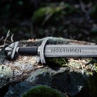 Custom Handmade Northmen Damascus Steel Viking Sword |Custom Cosplay Prop VBS-01 — photo 7