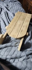Rustic Wood Sled Tray 21.5” Farmhouse Winter Decor Christmas Centerpiece