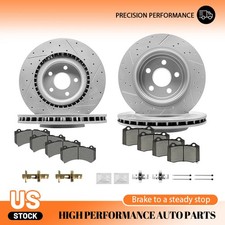 Front Rear Brake Rotors Brake Pads for Jeep G...