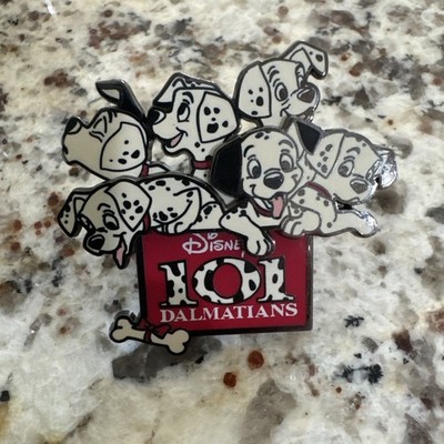 Disney - 101 Dalmatians - Group of Puppies Dog Bones - 2004 Pin