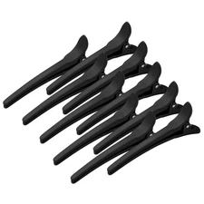 WANBY Hair Clips 12Pcs Black Durability Big Bite Alligator Clip Set Professio...