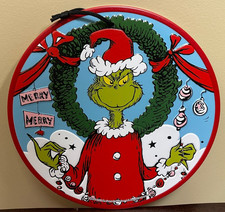 The Grinch Dr Seuss Christmas Metal Hanging Sign Door Decoration Ruz 2022 65th