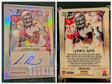 2012 Panini Prizm Lavonte David RC Auto Autograph /99 Rookie Card #278. rookie card picture
