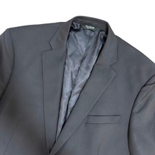 Jos A Bank Signature Blazer Mens 46R Navy Blue 100 Wool Gold Button Sport Coat
