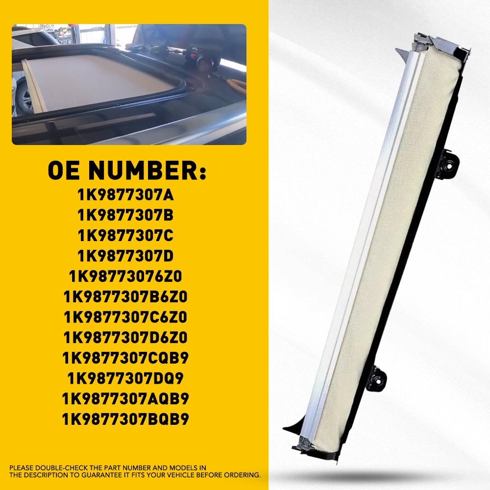 Sunroof Sunshade Cover Assembly Fit VW Tiguan Audi Q5 2009-2017 Beige 1K9877307D