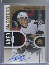 2024 Upper Deck SP Game Used Inked Sweaters 15/15 Connor Bedard Patch Auto zp8