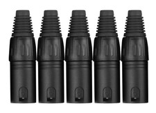 Hochwertiges PRONOMIC Audio Steckverbinder 5er Set speziell f&uuml;r Einzelkabel