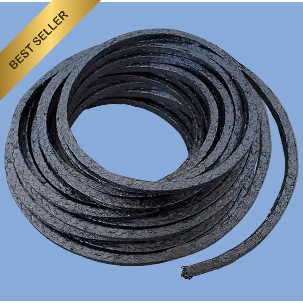 Flexible Graphite Braided Packing 10ft 1/8 x 1/8 Pump Valve Mechanical Seal