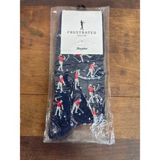 Shanker Golf Frustrated Golfer Socks Humorous Funny Joke Gift Men's Size 10-13