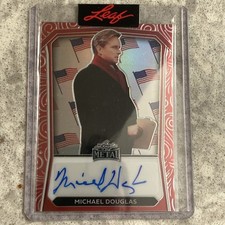 2024 Leaf Metal Independence Day Michael Douglas Auto # 2/2 American President