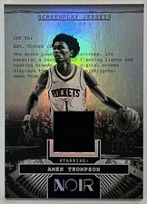 2024-25 Panini Noir - Screenplay Jerseys Amen Thompson #SJ-AMN International /20