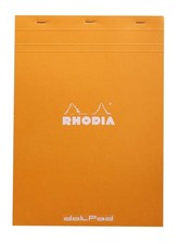 Rhodia Staplebound Notepad - Dot Grid 80 sheets 8 1/4 in x 11 3/4 in, Orange