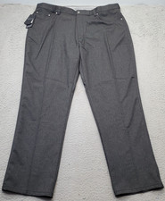 Greg Norman Golf Performance Pants Men's 40/30 Gray Stretch Waist Straight Leg