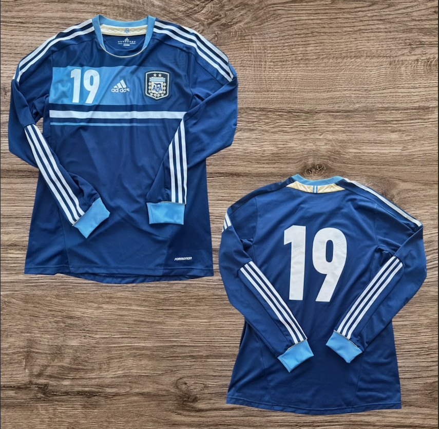Argentina 2012 Formotion Match Worn Player Issue Long Sleeve Messi
