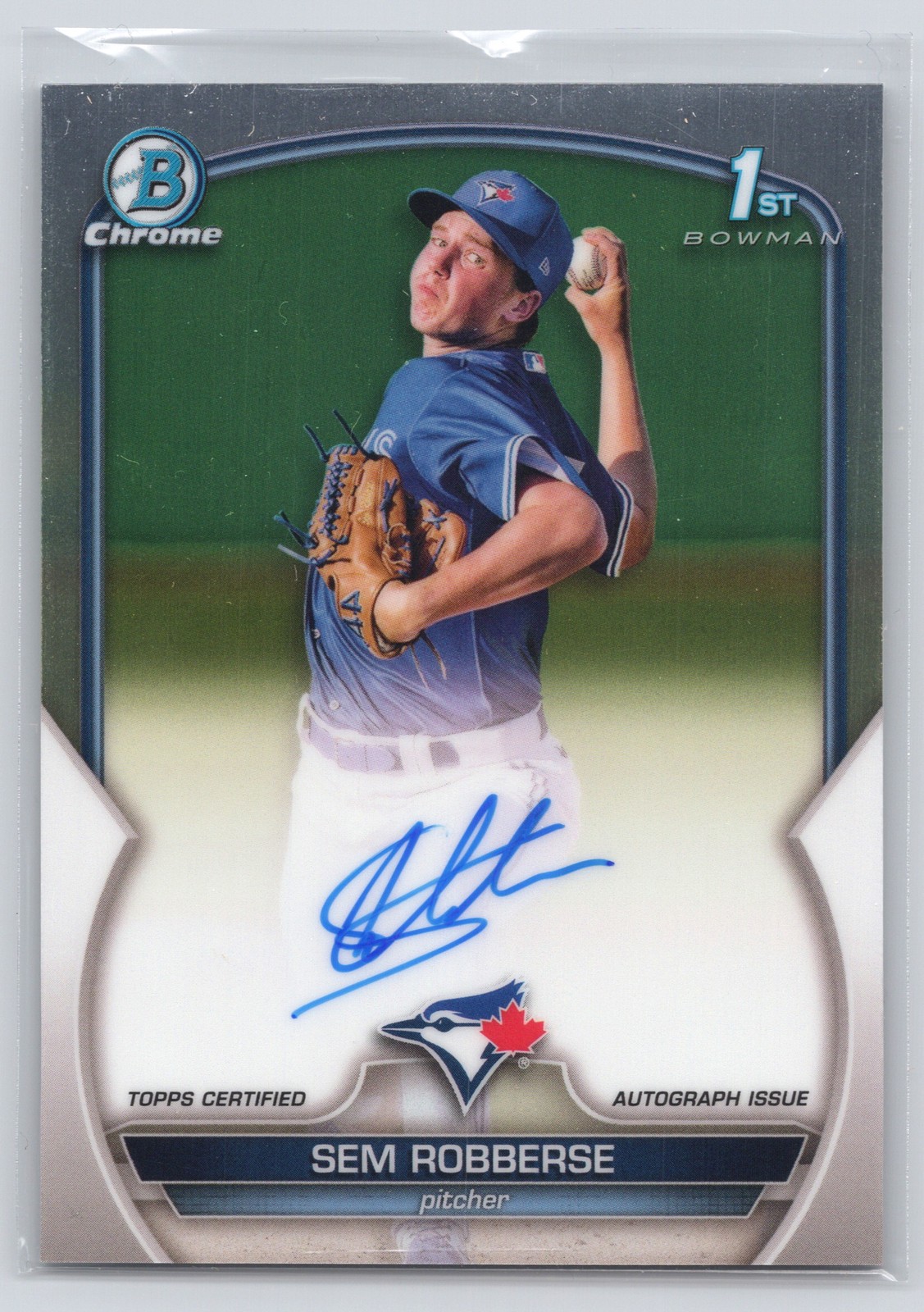 2023 Bowman Chrome #CPA-SR Sem Robberse Prospect Autographs