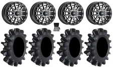 ITP SD10 Beadlcok 16" Wheels Black 35" Interforce II Tires Can-Am Maverick R