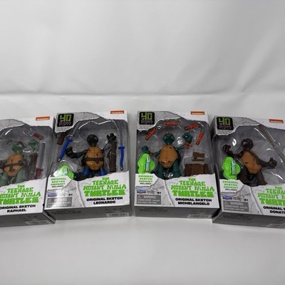 PLAYMATES TMNT TEENAGE MUTANT NINJA TURTLES ORIGINAL SKETCH 40TH ANNIVERSARY