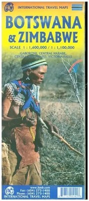 Botswana / Zimbabwe | ITM Travel Reference Map | (Land-)Karte | Englisch | 2023