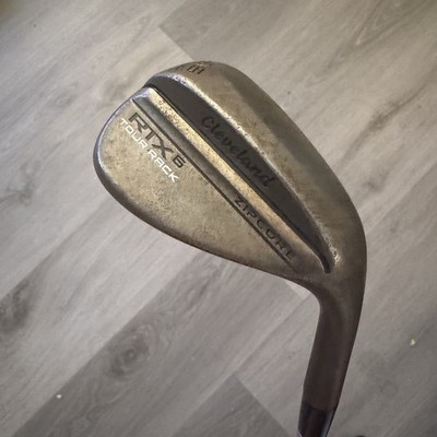 CLEVELAND RTX 6 TOUR RACK ZIPCORE 56 DEG. 8 Bounce SAND WEDGE Raw