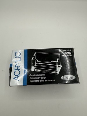 business card holder clear plastic