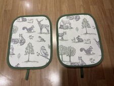Rayburn Kochfelddeckel Abdeckungen Neu Forest Stoff HITZEFEST FROTTEE R&Uuml;CKSEITE