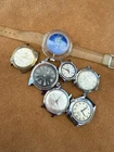 7 Watches For Parts Croton, Waltham, Elgin, Medana, Caravelle, Lucerne Parts