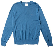 CALVIN KLEIN BNWT MENS SUPIMA COTTON CREWNECK SWEATER sz M ROYAL LAGOON