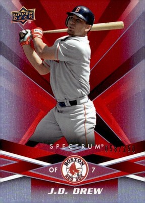 2009 Upper Deck Spectrum #14 J.D. Drew Red /250