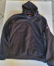Red Kap Mens Fleece Pullover Hoodie Black Size Medium