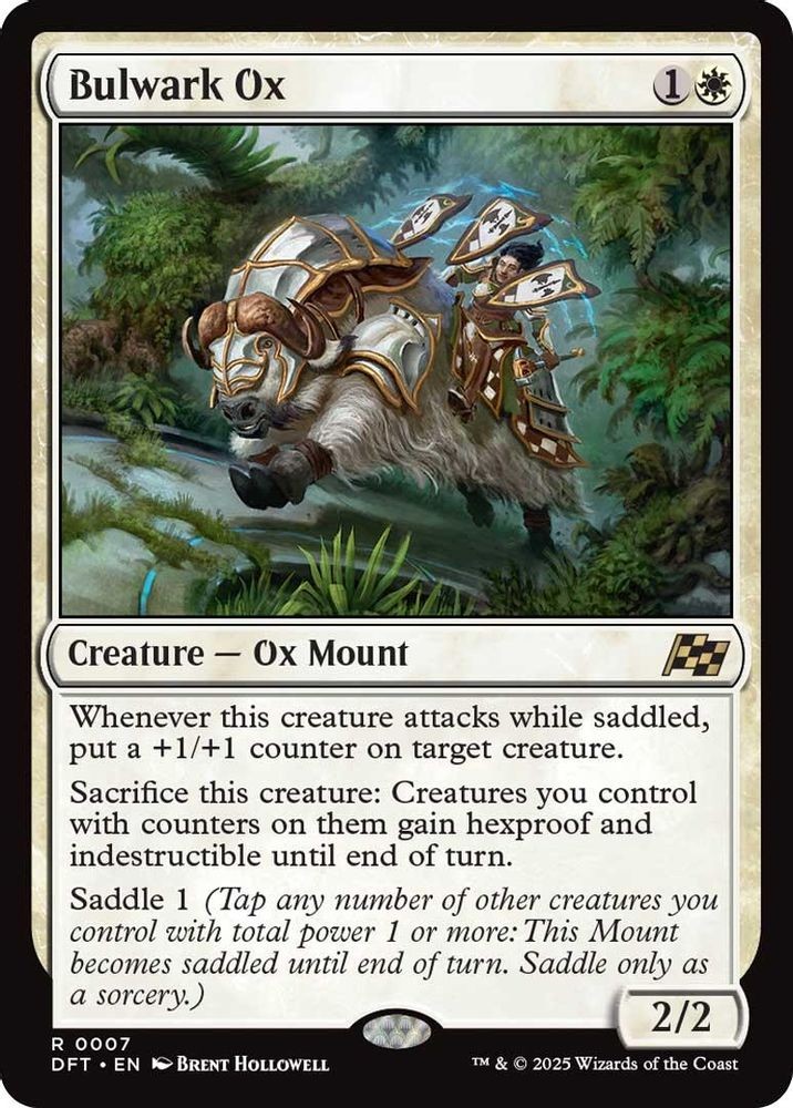 2025 Magic: The Gathering: Aetherdrift - Bulwark Ox (#7, Rare, Near Mint)