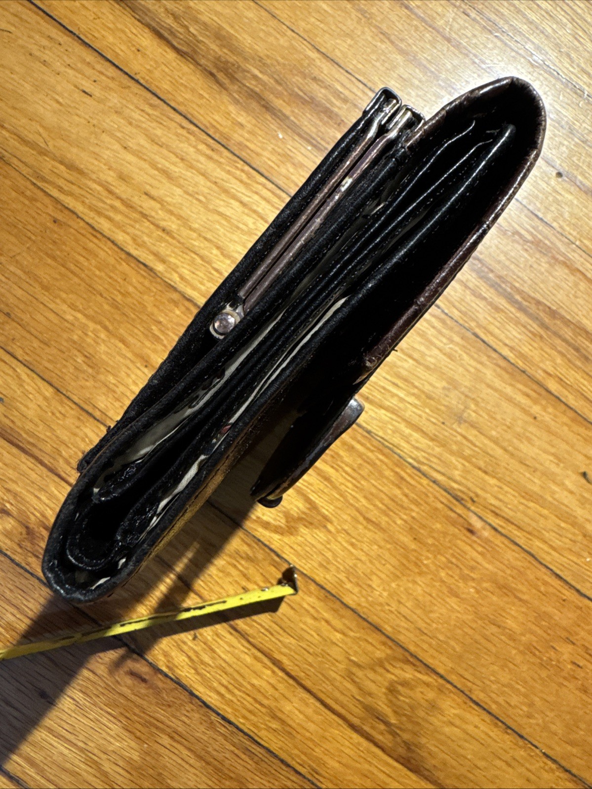 Vintage Brighton Brown CROCODILE EMBOSSED LEATHER… - image 12