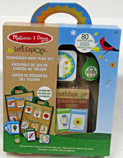 Melissa Doug Let's Explore Scavenger Hunt Play Set 80 Double Sided Cards