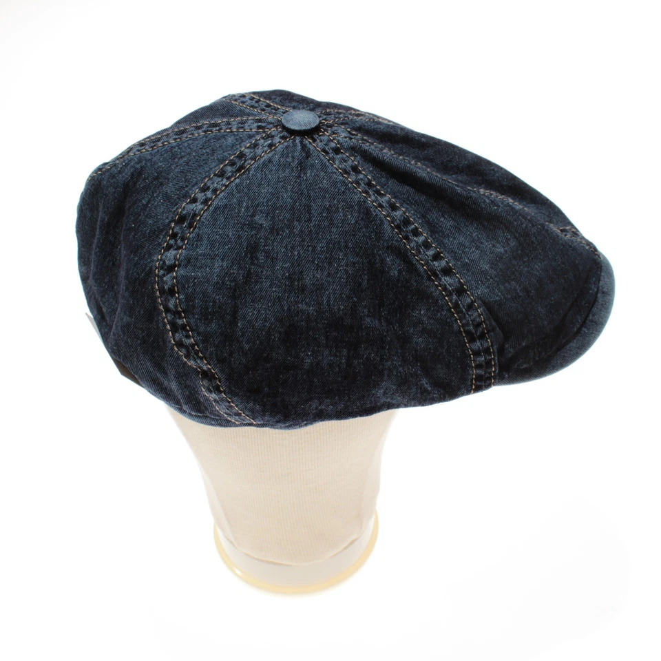 Gorra de Newsboy Amanda Christensen de Wigens nueva con etiquetas talla 62, 7 y 3/4 en azul Foto 3 de 4